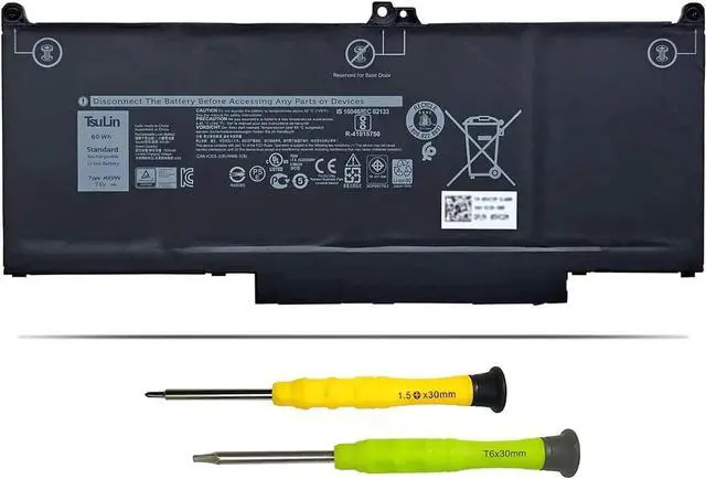 Main image of TsuLin MXV9V Laptop Battery Replacement for Dell Latitude 5300 5310 7300 7400 E5300 E7300 E7400 Inspiron 7300 7306 2-in-1Series Notebook 829MX 0829MX 5VC2M 05VC2M 7.6V 60Wh 7500mAh 4-Cell