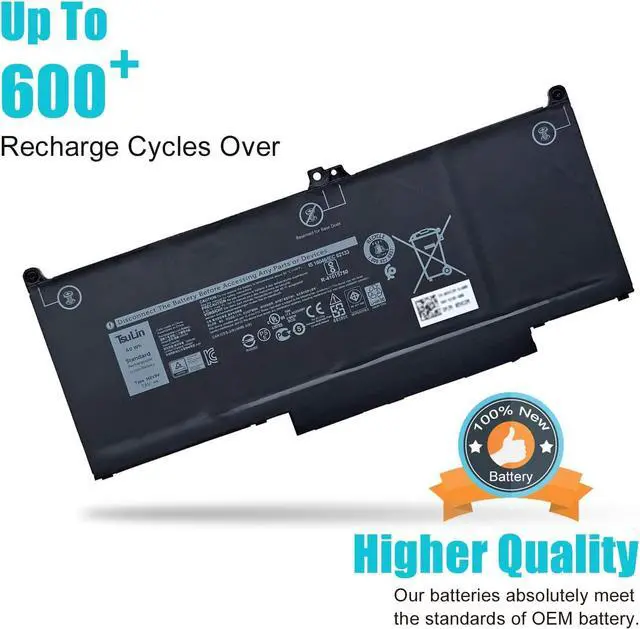 Alt view image 3 of 6 - TsuLin MXV9V Laptop Battery Replacement for Dell Latitude 5300 5310 7300 7400 E5300 E7300 E7400 Inspiron 7300 7306 2-in-1Series Notebook 829MX 0829MX 5VC2M 05VC2M 7.6V 60Wh 7500mAh 4-Cell