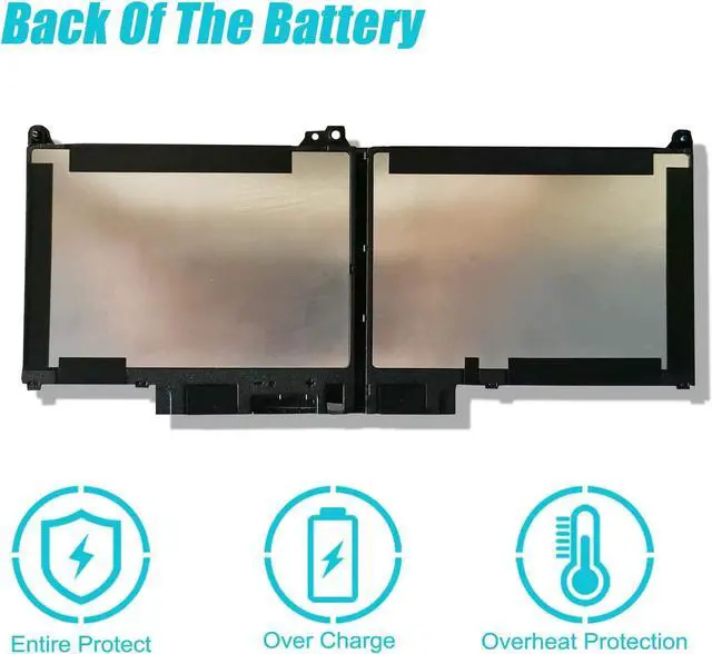 Alt view image 5 of 6 - TsuLin MXV9V Laptop Battery Replacement for Dell Latitude 5300 5310 7300 7400 E5300 E7300 E7400 Inspiron 7300 7306 2-in-1Series Notebook 829MX 0829MX 5VC2M 05VC2M 7.6V 60Wh 7500mAh 4-Cell