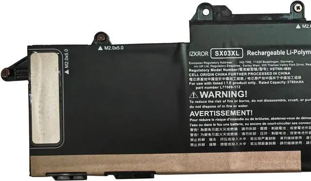 Alt view image 2 of 5 - IZKROR SX03XL 45Wh 3790mAh Battery Replacement for HP ProBook x360 435 G7 435 G8 Series Laptop SX03045XL 996QA176H HSTNN-DB9S HSTNN-DB9P HSTNN-IB9D HSTNN-IB9I L77689-2B1 L77689-171 11.55V