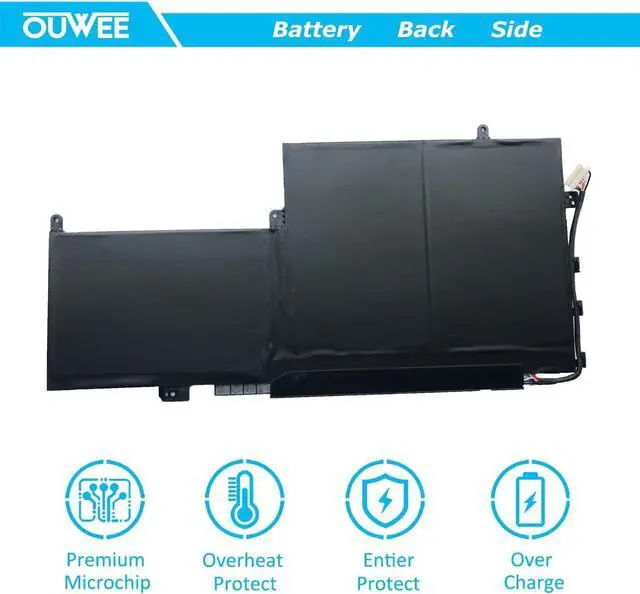 Alt view image 6 of 7 - OUWEE PG03XL Laptop Battery Compatible with HP Spectre X360 15 AP011DX 15-AP000 AP000NA AP000NF AP000NX Series PGO3XL 831532-421 831532-422 831758-005 HSTNN-LB7C 11.55V 65Wh 5680mAh (Shape-B)