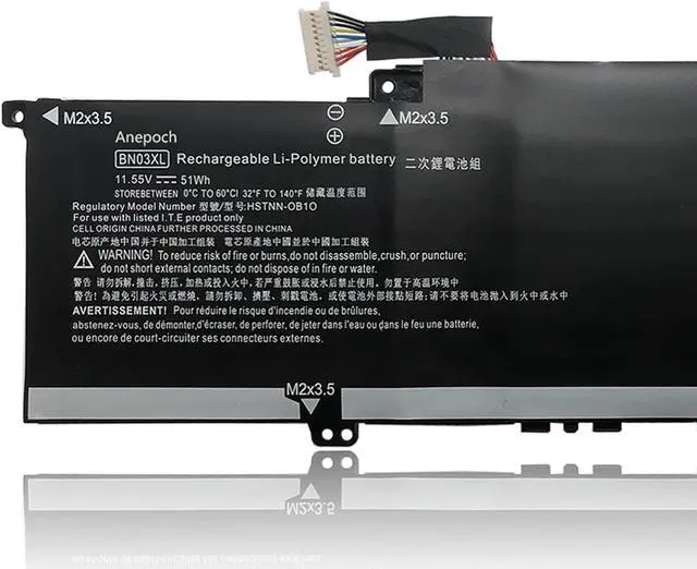 Alt view image 6 of 7 - Anepoch BN03XL Laptop Battery Replacement for HP Envy X360 13-AY 13-AR 13-BA X360 15 2020 15-ED0000 15-ee 15-EU0XXX HSTNN-DB9N HSTNN-OB1O L73965-271 L76965-2C1 L76965-AC1 11.55V 51Wh 4195mAh