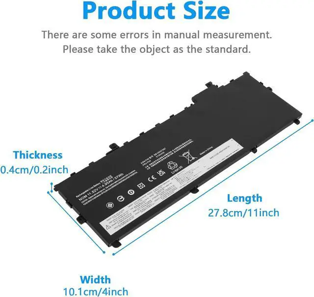 Alt view image 2 of 7 - Fancy Buying 01AV430 SB10K97587 Battery Replacement for Lenovo ThinkPad X1 Carbon 5th Gen 2017 6th Gen 2018 Series 01AV429 SB10K97586 01AV431 SB10K97588 01AV494 SB10K97586