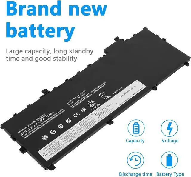 Alt view image 5 of 7 - Fancy Buying 01AV430 SB10K97587 Battery Replacement for Lenovo ThinkPad X1 Carbon 5th Gen 2017 6th Gen 2018 Series 01AV429 SB10K97586 01AV431 SB10K97588 01AV494 SB10K97586