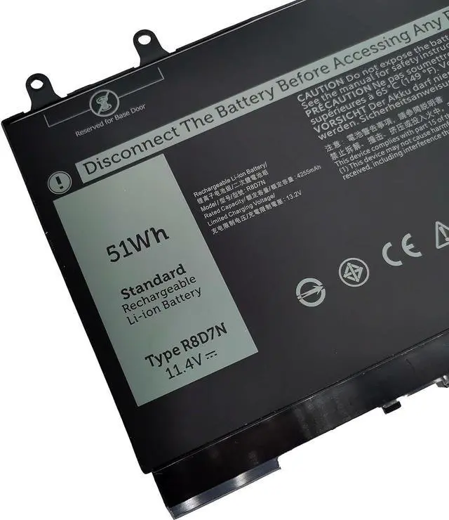 Alt view image 2 of 6 - Fully R8D7N Replacement Battery Compatible with Dell Precision 3540 M3550 Latitude 5400 5410 5500 5510 7590/7591/7791 2-in-1 Series Notebook H82T6 0C5GV2 0W8GMW 1V1XF 4GVMP - 11.4V 51Wh
