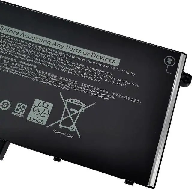 Alt view image 3 of 6 - Fully R8D7N Replacement Battery Compatible with Dell Precision 3540 M3550 Latitude 5400 5410 5500 5510 7590/7591/7791 2-in-1 Series Notebook H82T6 0C5GV2 0W8GMW 1V1XF 4GVMP - 11.4V 51Wh