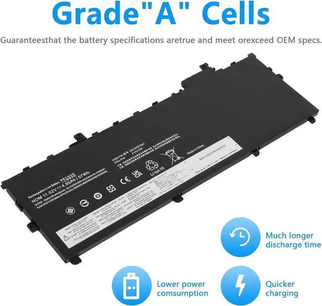 Alt view image 7 of 7 - Fancy Buying 01AV430 SB10K97587 Battery Replacement for Lenovo ThinkPad X1 Carbon 5th Gen 2017 6th Gen 2018 Series 01AV429 SB10K97586 01AV431 SB10K97588 01AV494 SB10K97586