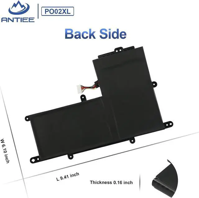 Alt view image 5 of 5 - PO02XL 824560-005 Battery for HP Stream 11-R 11-AH 11-AK 11-Y 11-ah0xx 11-ak0012dx 11-ak0013dx, Stream 11 Pro G2 G3 G4 G5 824560-005 824536-850 HSTNN-DB7G TPN-Q166 823908-1C1 823908-2C1 HSTNN-IB7G