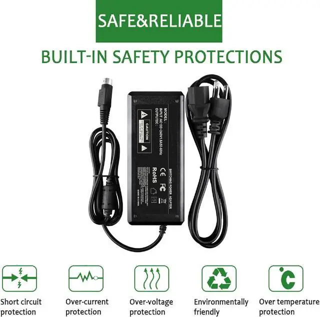 Alt view image 2 of 5 - Dysead 12V AC Adapter for Wacom CintiQ 22HD DTH-2200 DTH-2200/K LCD Tablet Power Supply