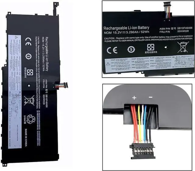 Alt view image 3 of 5 - Aluo 00HW028 Replacement Laptop Battery for Lenovo ThinkPad X1 Carbon 4th Gen X1 Yoga 1st 2nd Gen Series 00HWO28 00HW029 01AV438 01AV439 01AV409 01AV458 01AV473 01AV457 SB10F46466 SB10F46467