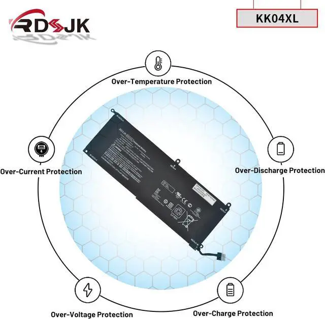 Alt view image 6 of 7 - RDSJK KK04XL Laptop Battery Compatible HP Pro X2 612 G1 HSTNN-UB6E Tablet HSTNN-IB6E HSTNN-I19C 753703-005 753329-1C1 753329-171 7.4V 29Wh