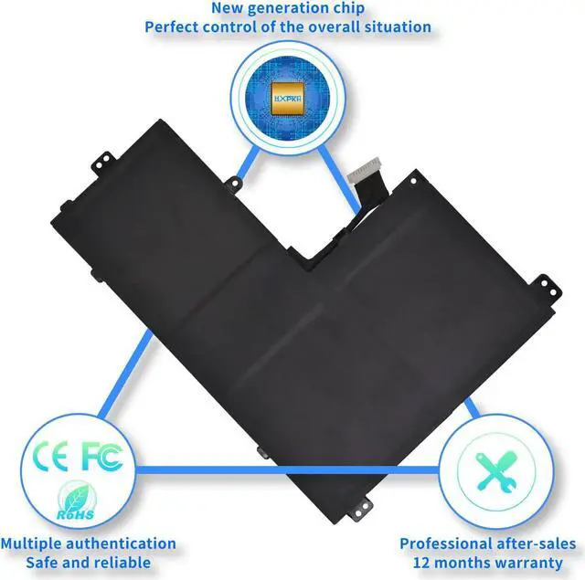 Alt view image 4 of 7 - HXPKH A31-CA14 Laptop Battery for Getac A31-CA14 3ICP5/70/81 31CP5/70/81 Series Battery 11.55V 50Wh/4335mAh