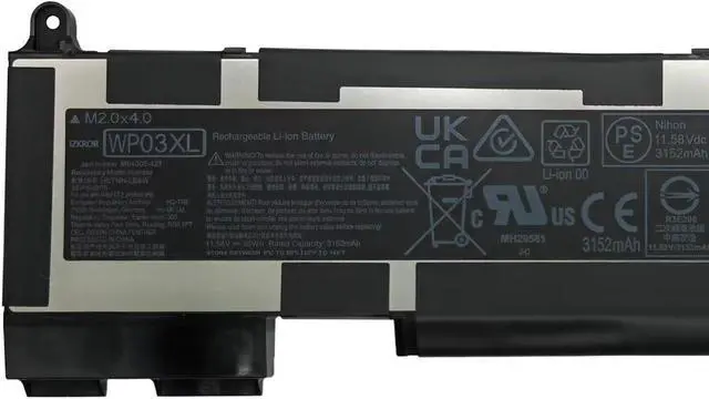 Alt view image 3 of 6 - IZKROR WP03XL 38Wh Battery Replacement for HP EliteBook 830 835 840 845 860 865 G9 / EliteBook 830 835 840 845 860 865 G10 / x360 1040 G9 G10 Series HSTNN-0B2J HSTNN-LB8W HSTNN-LB9C 11.58V