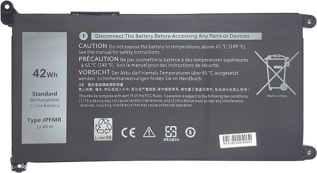 Binger JPFMR Replacement Laptop Battery Compatible with Dell Chromebook  3400 3100 2-in-1 5488 5493 5593 P90F Series Notebook 0JPFMR 7MT0R 7MTOR  16DPH