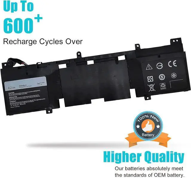 Alt view image 3 of 7 - TsuLin N1WM4 62Wh 15.2V Li-ion Laptop Battery Compatible with Dell Alienware 13 R2 13.3" 2VMGK