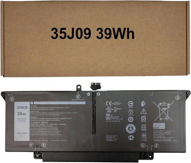 Main image of IZKROR 35J09 39Wh 3255mAh Battery Replacement for Dell Latitude 7310 7410 / Latitude 7410 Chromebook Enterprise Series Laptop JHT2H Y7HR3 4V5X2 HRGYV WY9MP XMV7T 009YYF 11.4V