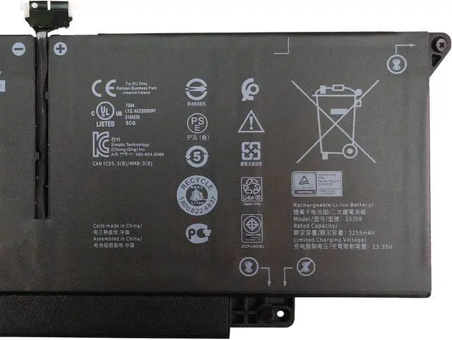 Alt view image 3 of 5 - IZKROR 35J09 39Wh 3255mAh Battery Replacement for Dell Latitude 7310 7410 / Latitude 7410 Chromebook Enterprise Series Laptop JHT2H Y7HR3 4V5X2 HRGYV WY9MP XMV7T 009YYF 11.4V