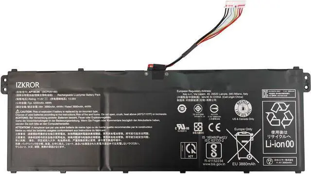 Main image of IZKROR AP18C4K 48Wh 4200mAh Battery Replacement for Acer Aspire 5 A515-43 A515-43-R057 A515-43-R19L A515-43-R9B1 A515-43G A515-43G-R05T A515-43G-R1SJ A515-43G-R2W2 Spin 3 SP314-54N Series 11.4V