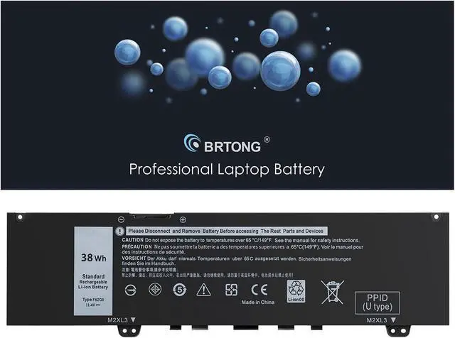 Main image of BRTONG Replacement F62G0 Laptop Battery for Dell 13 5370 7000 7370 7373 7380 7386 Vostro 13-5370-D1505G R1605S D1525S D1605S Series F62GO CHA01 RPJC3 39DY5