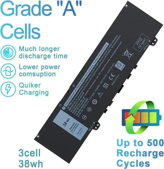 Alt view image 4 of 6 - BRTONG Replacement F62G0 Laptop Battery for Dell 13 5370 7000 7370 7373 7380 7386 Vostro 13-5370-D1505G R1605S D1525S D1605S Series F62GO CHA01 RPJC3 39DY5
