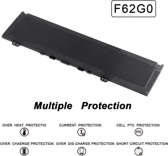 Alt view image 6 of 6 - BRTONG Replacement F62G0 Laptop Battery for Dell 13 5370 7000 7370 7373 7380 7386 Vostro 13-5370-D1505G R1605S D1525S D1605S Series F62GO CHA01 RPJC3 39DY5