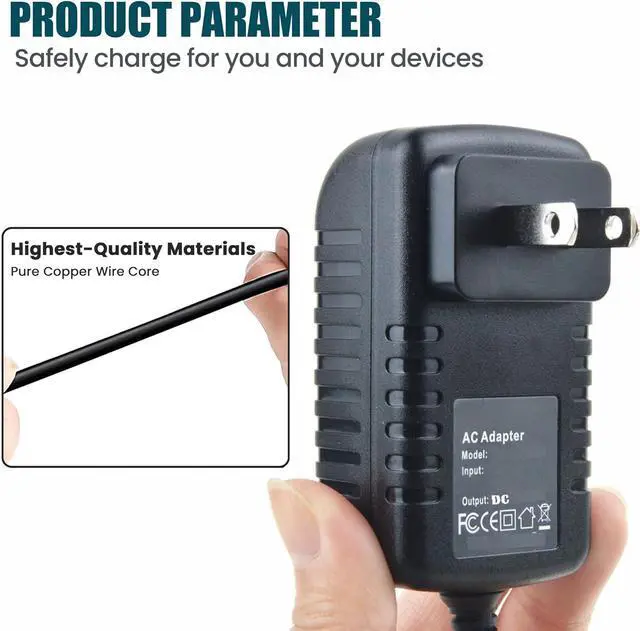 Alt view image 4 of 5 - Dysead AC+Car Adapter for Encore M719 Android WI-FI Tablet PC Power Supply Cord Charger PSU