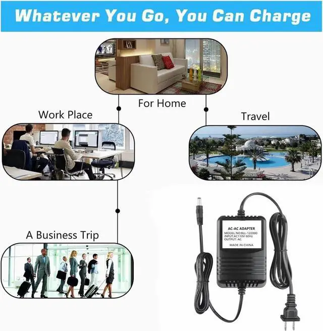 Alt view image 5 of 5 - Jantoy 18VAC AC Adapter Compatible with Radio Shack Catalog No.: 273-1690 2731690 18V / 24V AC 1000mA 18 Volts 1A Replacement Power Supply (with OD: 5.5mm Barrel Round Plug Tip)