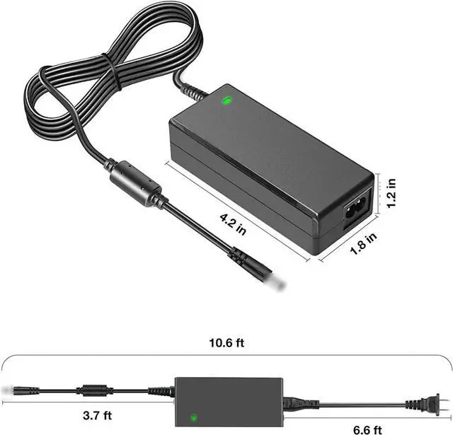 Alt view image 2 of 4 - New 12V AC Adapter Compatible with DAP Technologies MT1010 10.1" Rugged Tablet PC FCC ID: T5M-M1010WBWW IC: 4609A-M1010WBWW +12V 12VDC Power Supply Cord Battery Charger (AC/DC Adapter)