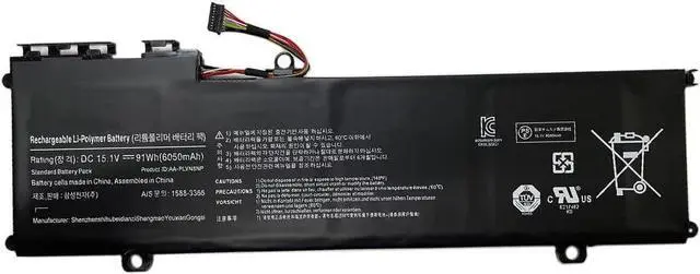 Alt view image 7 of 7 - AA-PLVN8NP 11.5V 91Wh 6050mAh Laptop Battery Replacement for Samsung ATIV Book 8 Touch NP880Z5E NP880Z5E-X01