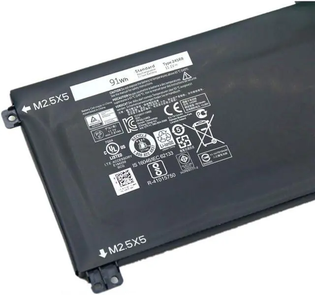 Alt view image 4 of 7 - 7XINbox 11.1V 91WH 9 Cell 245RR 7D1WJ Replacement Laptop Battery for Dell XPS 15 9530 Precision M3800 Laptop T0TRM H76MV 0H76MY 07D1WJ Y758W
