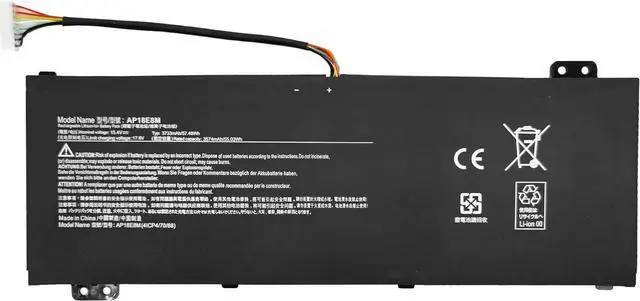Main image of NBULBL AP18E7M AP18E8M Laptop Battery Replacement for Acer Nitro 5 AN51751 AN51752 AN51554 Aspire 7 AN71551 A71574 A71574G ConceptD CN31571P CN51571 71P Predator Triton 300 PT31551