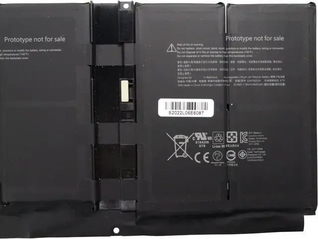Alt view image 2 of 6 - IZKROR G3HTA052H 45.8Wh 6041mAh 6-Cells Battery Replacement for Microsoft Surface Lapto 3 Gen 13.5 Inch Keyboard Base 1867 1868 Series Laptop DYNT02 7.58V