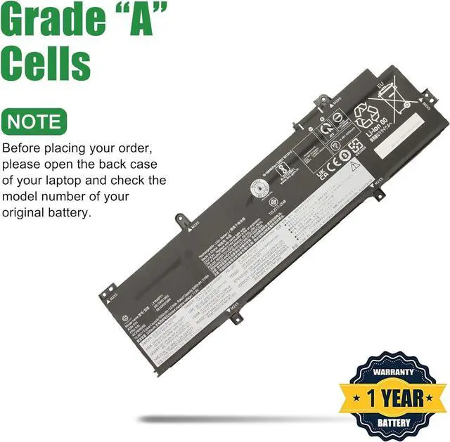 Alt view image 3 of 5 - L21M4P71 Laptop Battery Replacement for Lenovo ThinkPad T14 P14s Gen 3 2022 Gen 4 2023 Series SB10W51965 5B10W51864 SB10W52000 5B10W51899 L21C4P71 L21D4P71 L21M4P72 L21L4P71 15.48V 52.5Wh