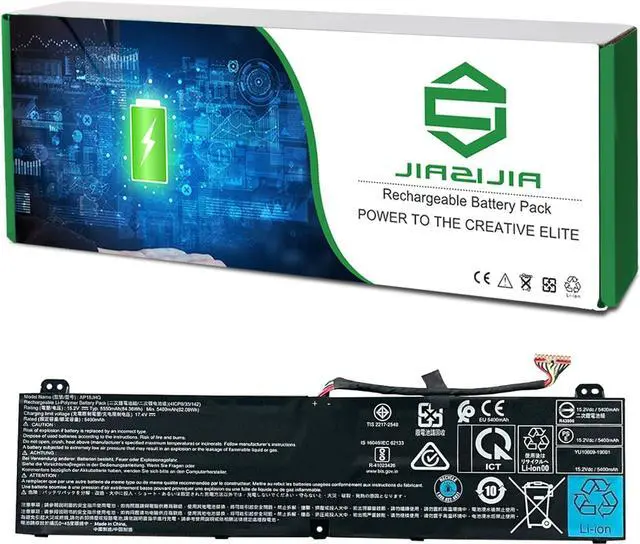 Main image of JIAZIJIA AP18JHQ Laptop Battery Replacement for Acer Predator Triton 500 PT515-51 PT515-52 Series Notebook 15.2V 84.36Wh 5550mAh