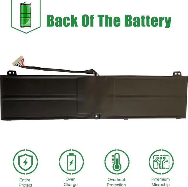 Alt view image 6 of 6 - JIAZIJIA AP18JHQ Laptop Battery Replacement for Acer Predator Triton 500 PT515-51 PT515-52 Series Notebook 15.2V 84.36Wh 5550mAh