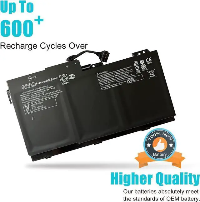 Alt view image 3 of 7 - AI06XL 808397-421 96Wh 6-Cell Laptop Battery Replacement for HP ZBook 17 G3 Series 808451-001 808451-002 HSTNN-LB6X HSTNN-C86C A106XL AI06096XL 11.4V 7860mAh