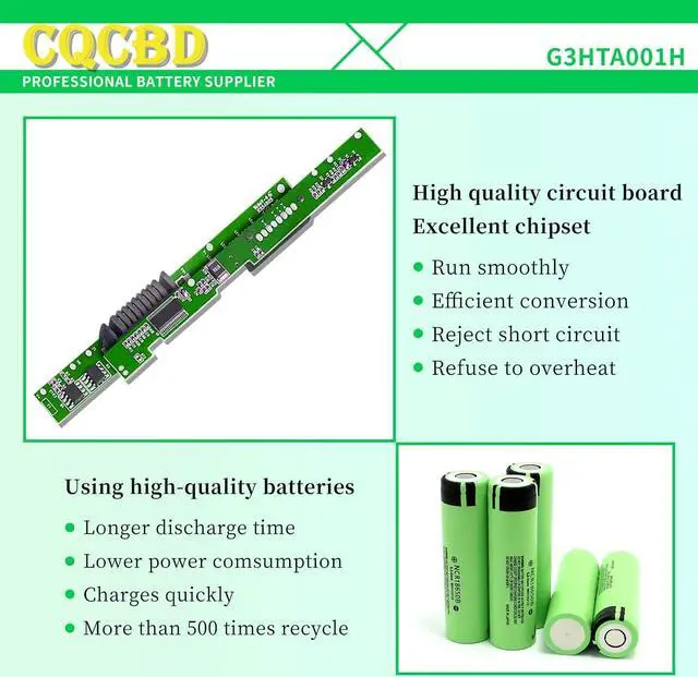 Alt view image 4 of 7 - CQCQ G3HTA001H Battery for 93HTA001H Compatible with Microsoft Surface Book 1st Gen Model 1785 Keyword Laptop (7.57V 8030mA)