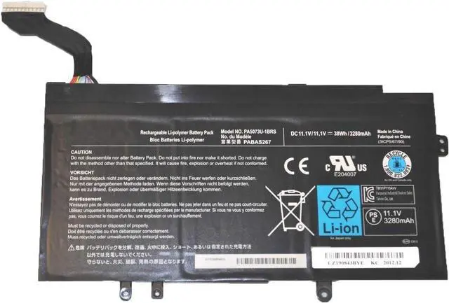 Main image of BOWEIRUI PA5073U-1BRS (11.1V 38Wh 3280mAh) Replacement Laptop Battery for Toshiba Satellite U925T U920T Series P000563900