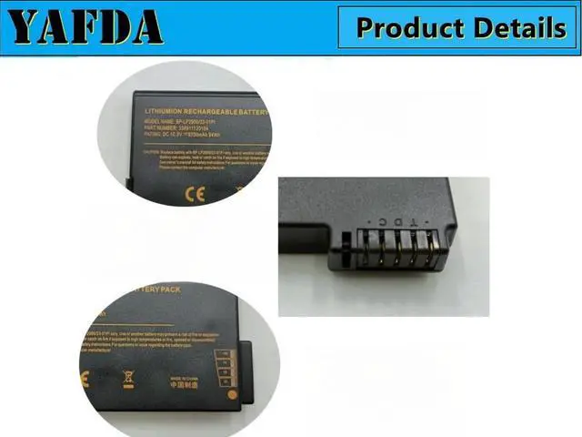 Alt view image 3 of 4 - Yafda BP-LP2900/33-01PI New Battery Replacement for Getac M230 X500 V100 V1010 V200 S400 DR202S RS2020 LI202S Series 338911120104 BP-LC2600/33-01S1 338911120060 NI202HD 10.8V 94 Wh /8400mA