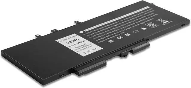 Alt view image 2 of 7 - 68Wh Laptop Battery Replacement for Dell Latitude 5480 5580 5490 5590 5491 5591 5495 5488 Notebook GJKNX 93FTF 3DDDG 0GD1JP GD1JP DY9NT 0DY9NT 5YHR4 KCM82 0KCM82
