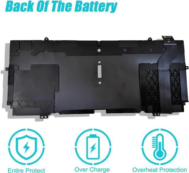 Alt view image 4 of 7 - 51Wh 52TWH Laptop Battery Replacement for Dell XPS 13 7390 2-in-1 Series Notebook P103G P103G001 P103G002 MM6M8 0MM6M8 XX3T7 0XX3T7 7.6V 4Cell