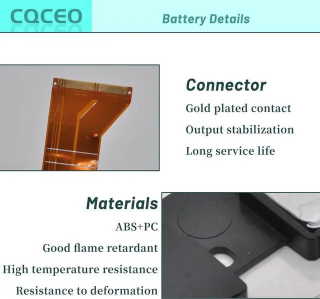 Alt view image 2 of 7 - CQCEO P21GK3 Laptop Battery for Samsung SDI Microsoft Surface RT 1ST 1516 21CP4/106/96 7.4V/31.5Wh/4120mAh