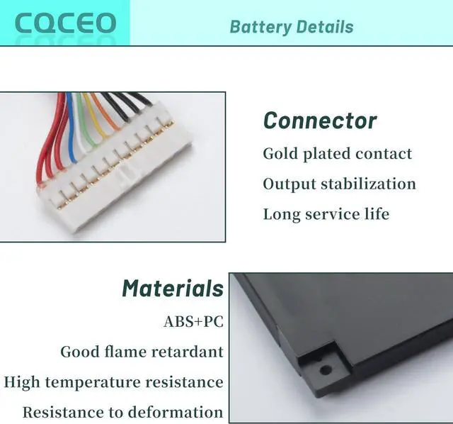 Alt view image 2 of 7 - CQCEO R15B05W Laptop Battery Replacement for Xiaomi Pro X15 R15B05W 31CP5/73/70-2 11.55V 6927mAh/80wh 8FCTC