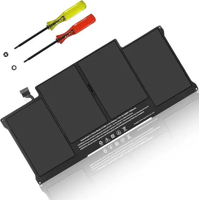 Main image of POANW A1466 Laptop Battery Replacement for MacBook Air 13 inch A1466 (Mid 2012 2013,Early 2014 2015,2017) A1369 (Late 2010,Mid 2011 Version), A1496 A1405 A1377 PC Battery 7200mAh