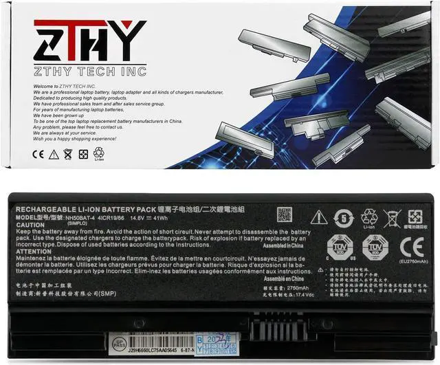 Main image of ZTHY NH50BAT-4 Battery Replacement for PROSTAR Clevo NH50ED NH50RA NH57RA NH57RC NH70RAQ HASEE Thunderobot 911ME G7-CT7NA G7-CT7NK G8-CT7NT Z7-CT7VH Gigabyte A5 X1 A7 X1S Sager G58R G70R