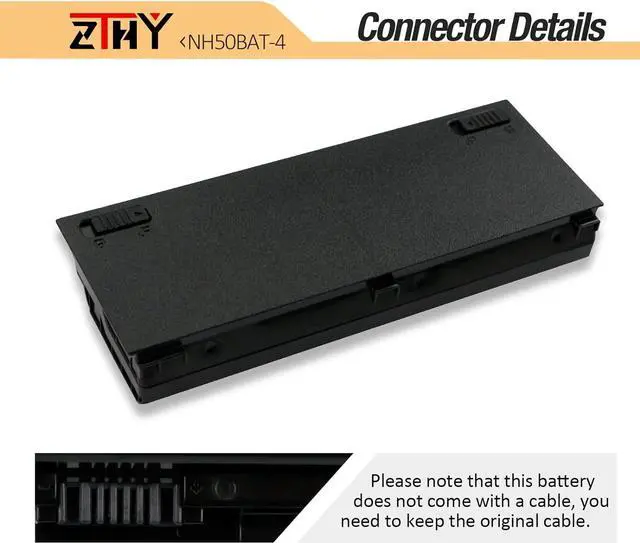 Alt view image 5 of 7 - ZTHY NH50BAT-4 Battery Replacement for PROSTAR Clevo NH50ED NH50RA NH57RA NH57RC NH70RAQ HASEE Thunderobot 911ME G7-CT7NA G7-CT7NK G8-CT7NT Z7-CT7VH Gigabyte A5 X1 A7 X1S Sager G58R G70R