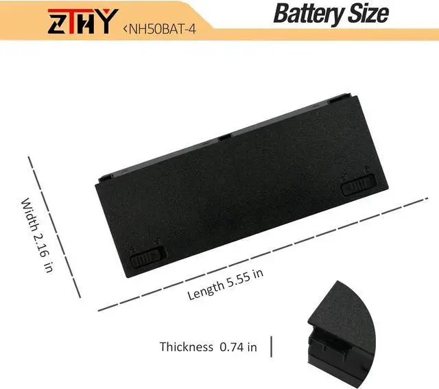 Alt view image 7 of 7 - ZTHY NH50BAT-4 Battery Replacement for PROSTAR Clevo NH50ED NH50RA NH57RA NH57RC NH70RAQ HASEE Thunderobot 911ME G7-CT7NA G7-CT7NK G8-CT7NT Z7-CT7VH Gigabyte A5 X1 A7 X1S Sager G58R G70R