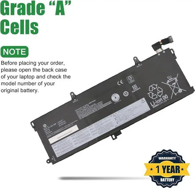 Alt view image 3 of 5 - L20D3P71 SB10W51924 5B10W51823 Battery Replacement for Lenovo ThinkPad T590 T15 P53S P15S Series 02DL012 L18M3P71 SB10K97650 02DL011 L18L3P71 SB10K97649 SB10T83156 SB10T83157 SB10W51930 11.52V 57Wh