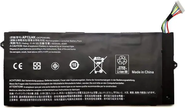Main image of FLIWER AP13J4K AP13J3K Replacement Battery Compatible with Acer Chromebook C720 C720P C740 KT00304001 [11.4V 45Wh]