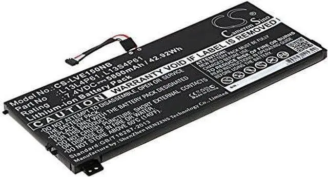 Main image of Replacement Battery for LE Edge 15, Edge 15 80H1, Edge 15 80K9, Flex 2 Pro-15, ThinkPad Edge 15 80H1 15.6,fits Part No 2ICP3/86/94-2, L13L4P61, L13M4P61, L13S4P61, 7.4V 5800mAh / 42.92Wh